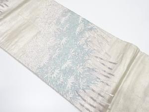 アンティーク　竹林模様織り出し袋帯（着用可）